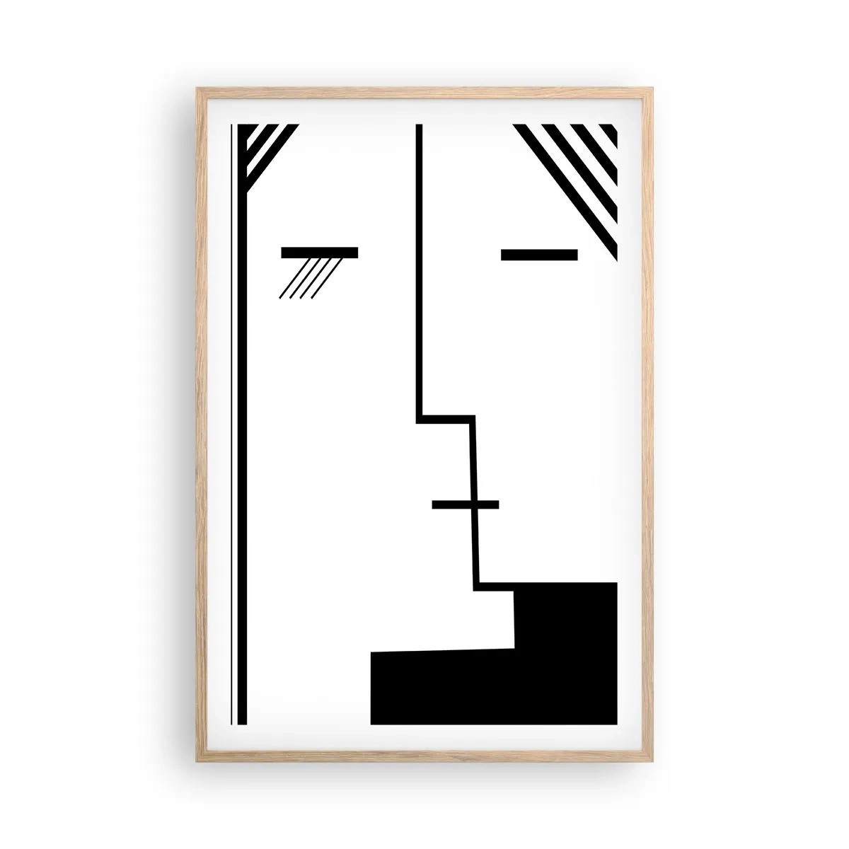 Pôster com moldura de carvalho claro - Apenas um beijo - 61x91 cm