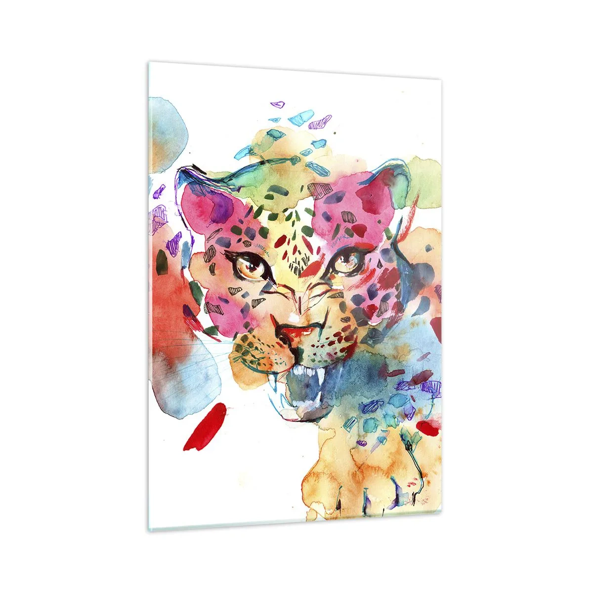 Quadro em vidro - A Bela e a Fera - 50x70 cm