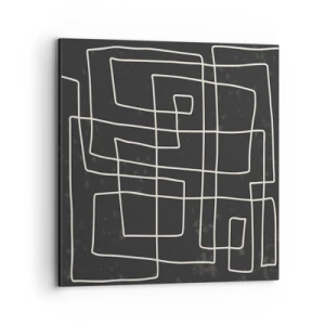 Quadro em tela - Não é tão simples - 70x70 cm