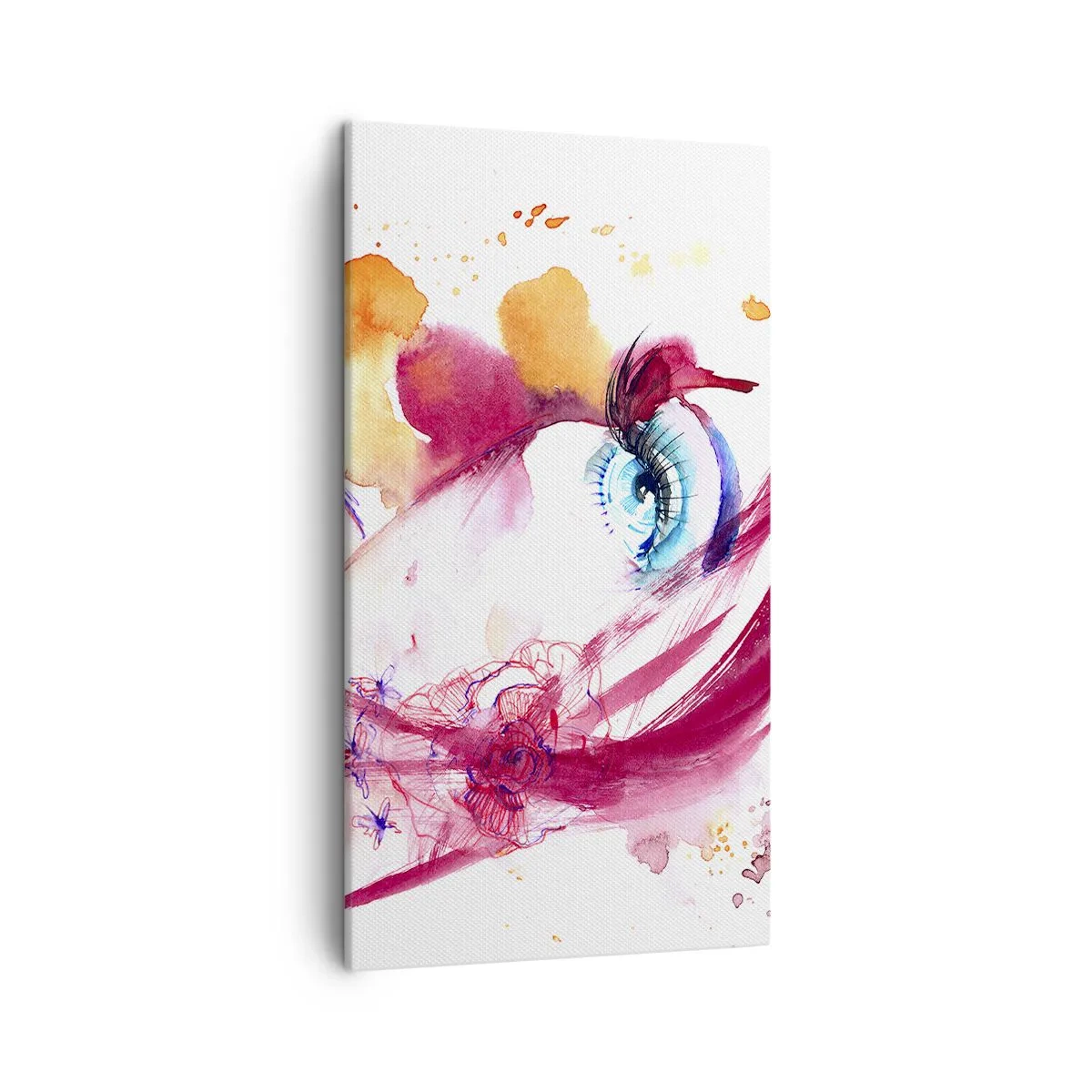 Quadro em tela - Na proximidade, o mundo floresce - 45x80 cm