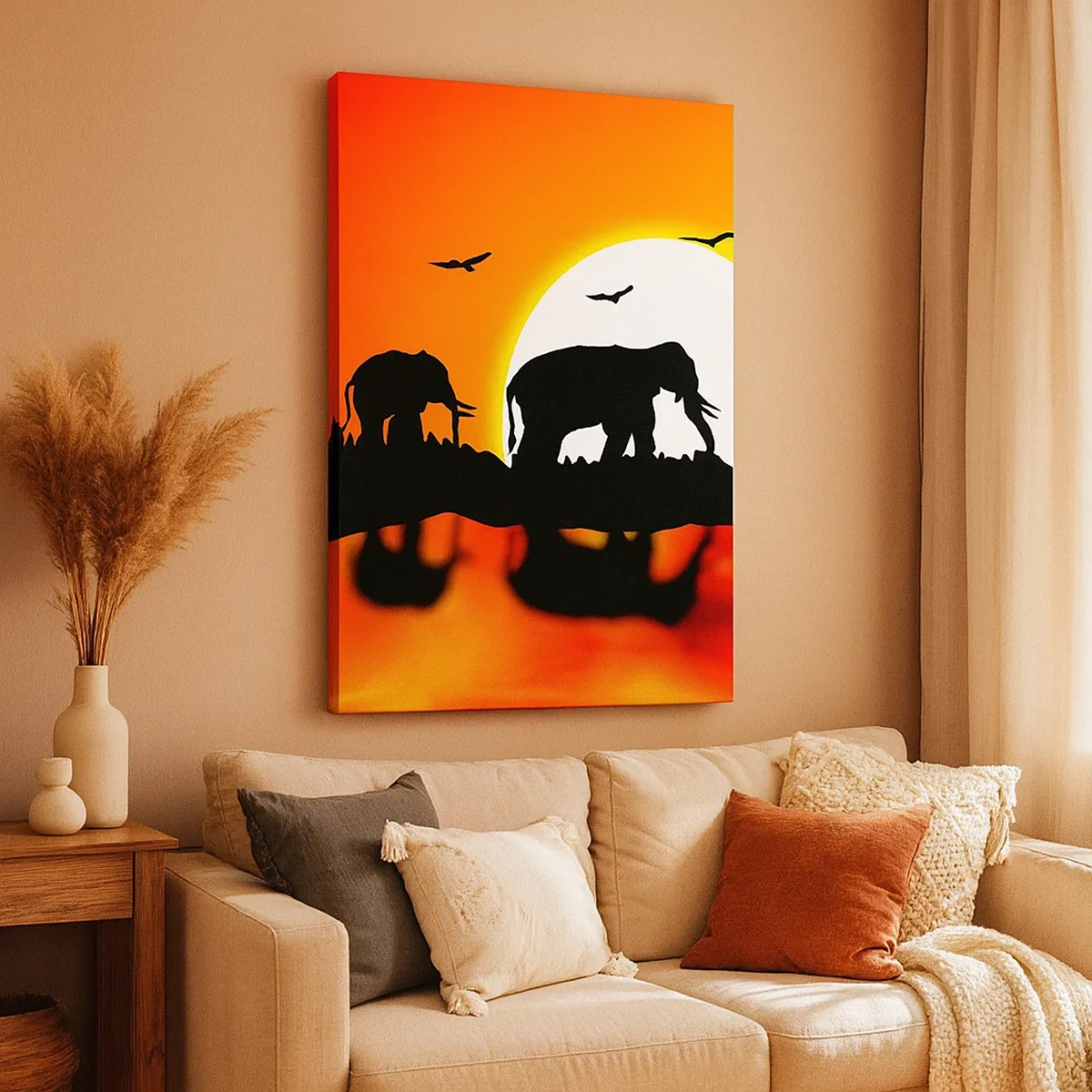 Quadro em tela - Uma pequena bebida à noite - 50x70 cm