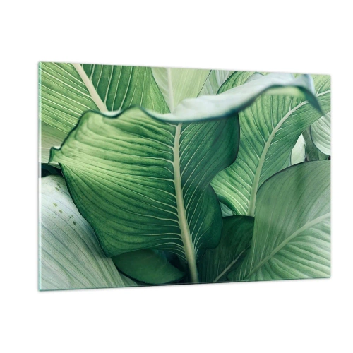 Quadro em vidro - Vida intensamente verde - 120x80 cm