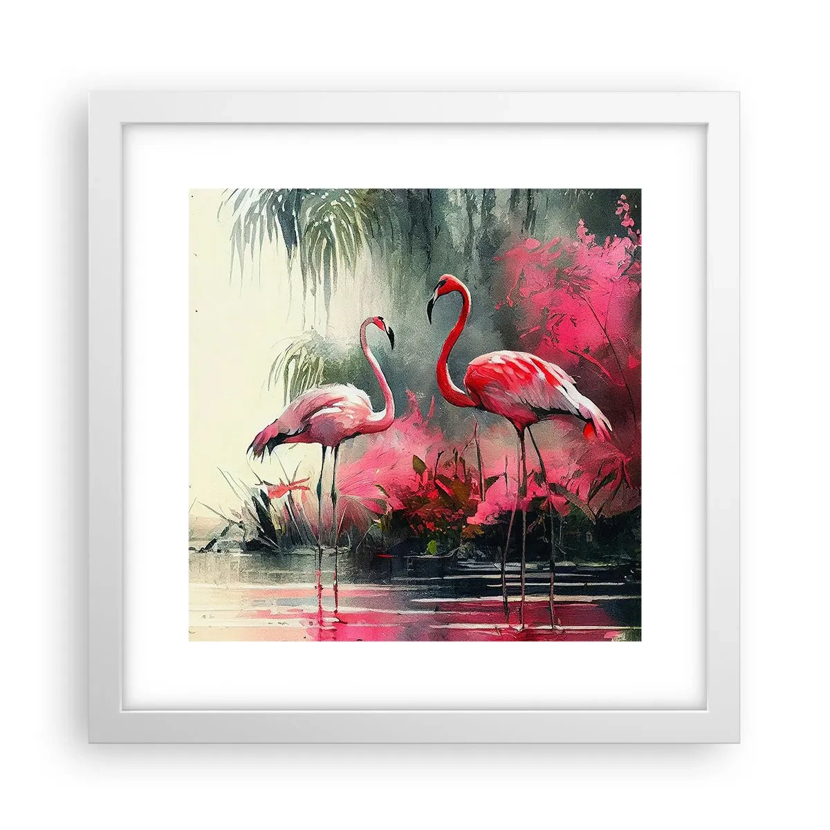 Pôster em moldura branca - Uma lição de graça natural - 30x30 cm