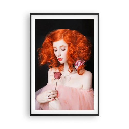 Pôster com moldura preta - Em estilo barroco - 61x91 cm