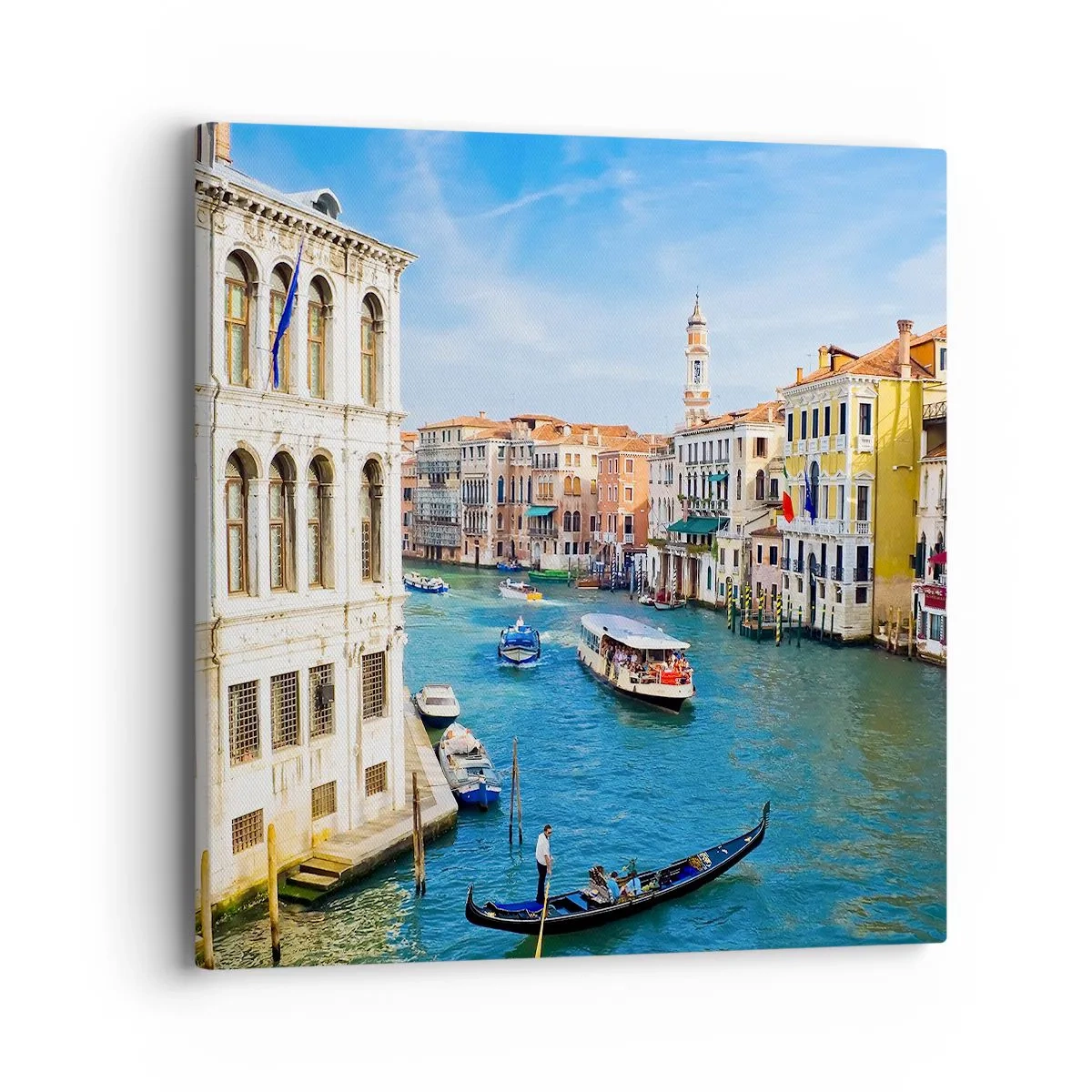 Quadro em tela - Tráfego único no mundo - 40x40 cm