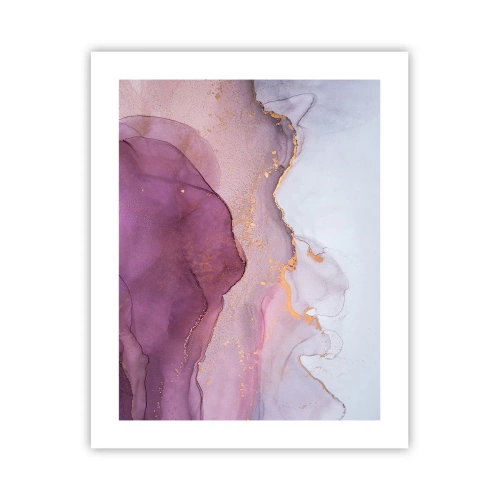 Pôster - Ondas de lilás e roxo - 40x50 cm