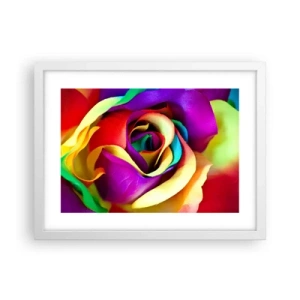 Pôster em moldura branca - É impossível - 40x30 cm