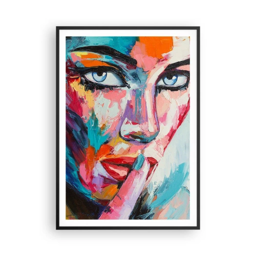 Pôster com moldura preta - O nosso primeiro segredo - 70x100 cm