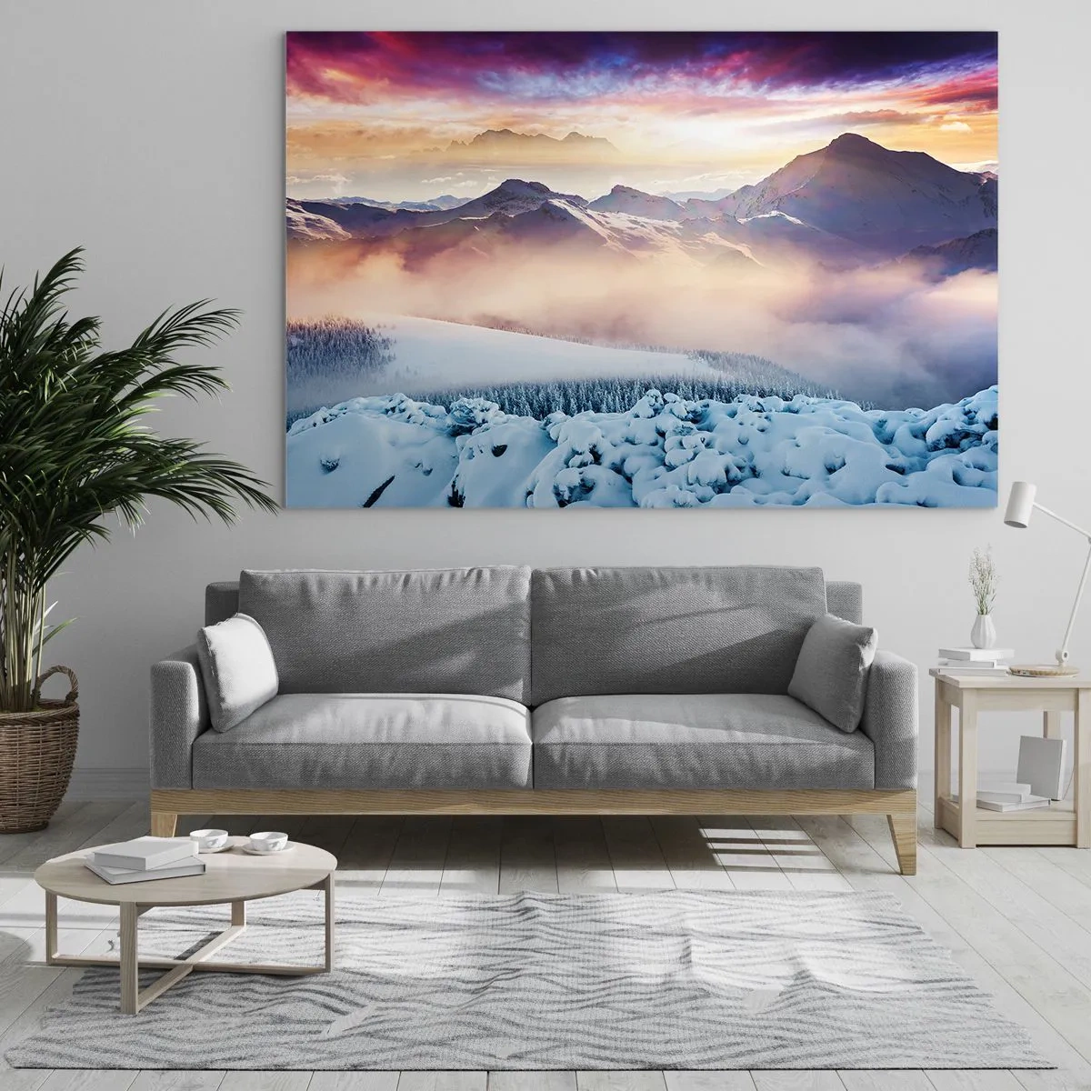 Quadro em vidro - O poder e a pureza da natureza - 100x70 cm