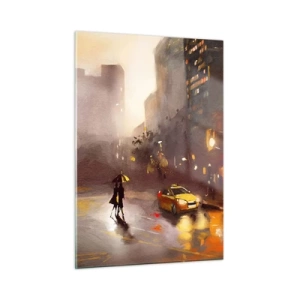 Quadro em vidro - Nas luzes de Nova Iorque - 50x70 cm