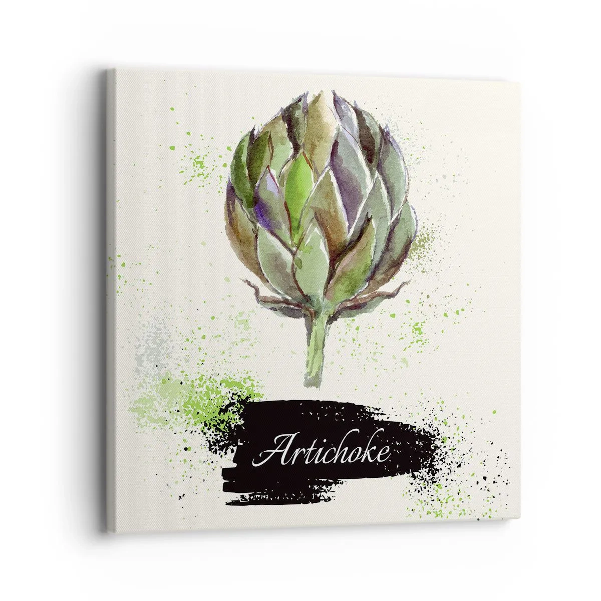 Quadro em tela - Viva os vegetais! - 30x30 cm