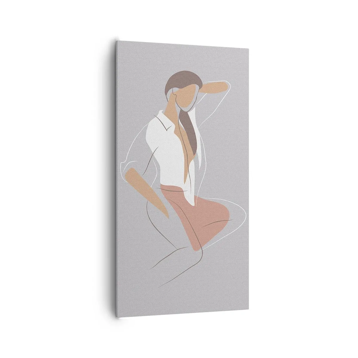 Quadro em tela - O esboço do encanto - 65x120 cm