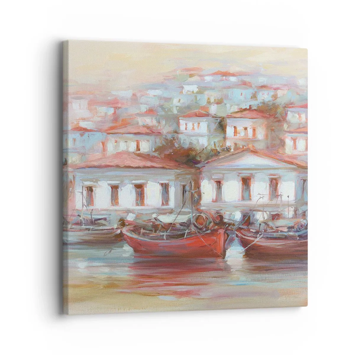 Quadro em tela - Cidade feliz - 30x30 cm