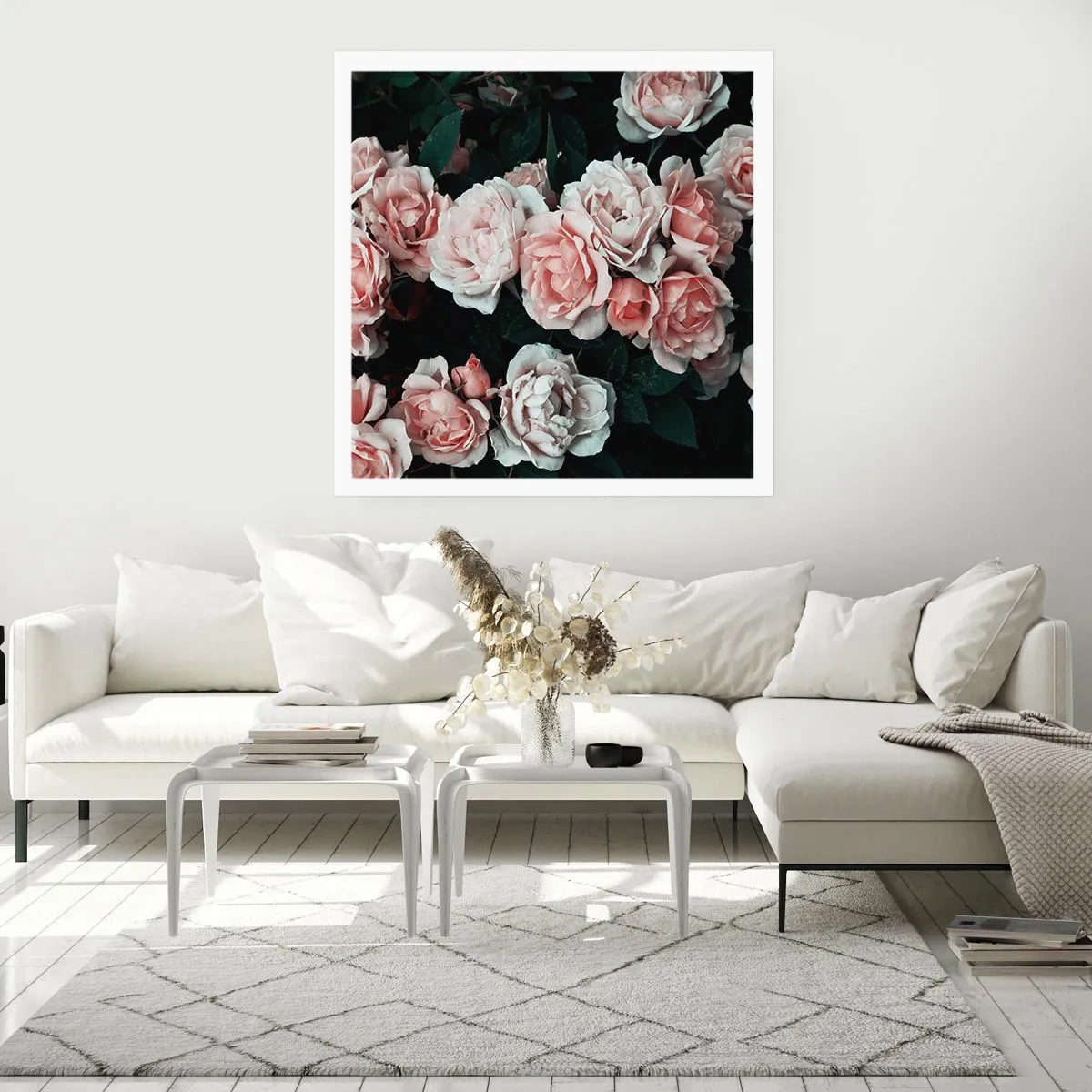 Pôster - Conjuntos de rosas - 50x50 cm