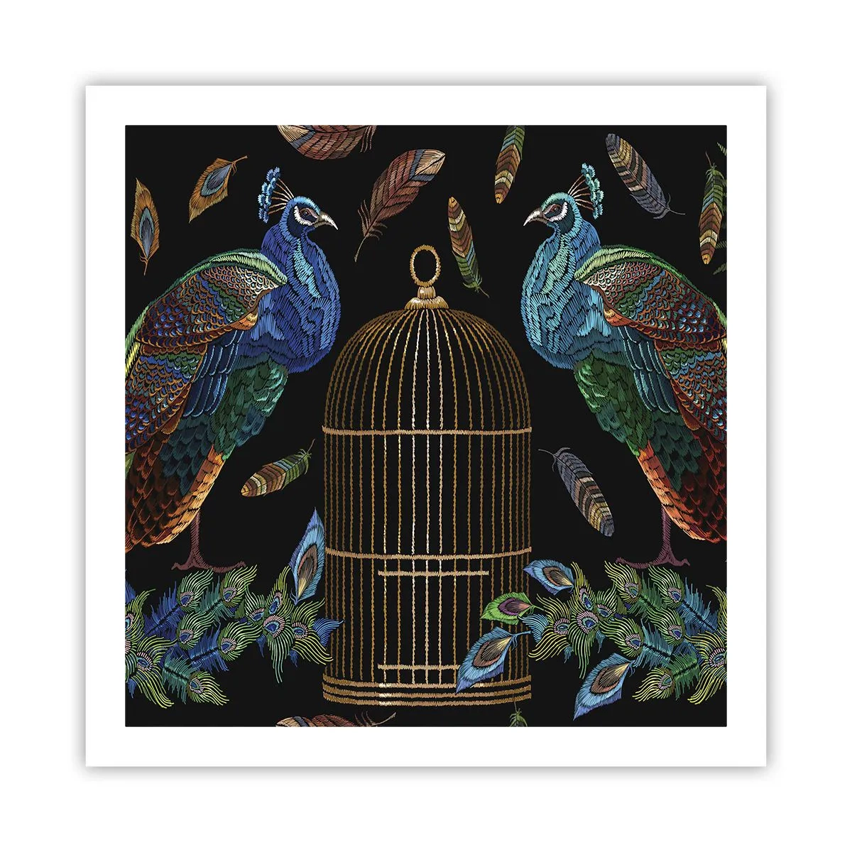 Pôster - Em vestes reais - 60x60 cm