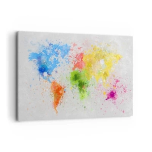 Quadro em tela - Todas as cores do mundo - 120x80 cm