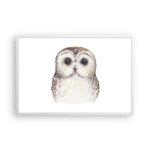 Pôster em moldura branca - Olhe-me nos olhos - 91x61 cm