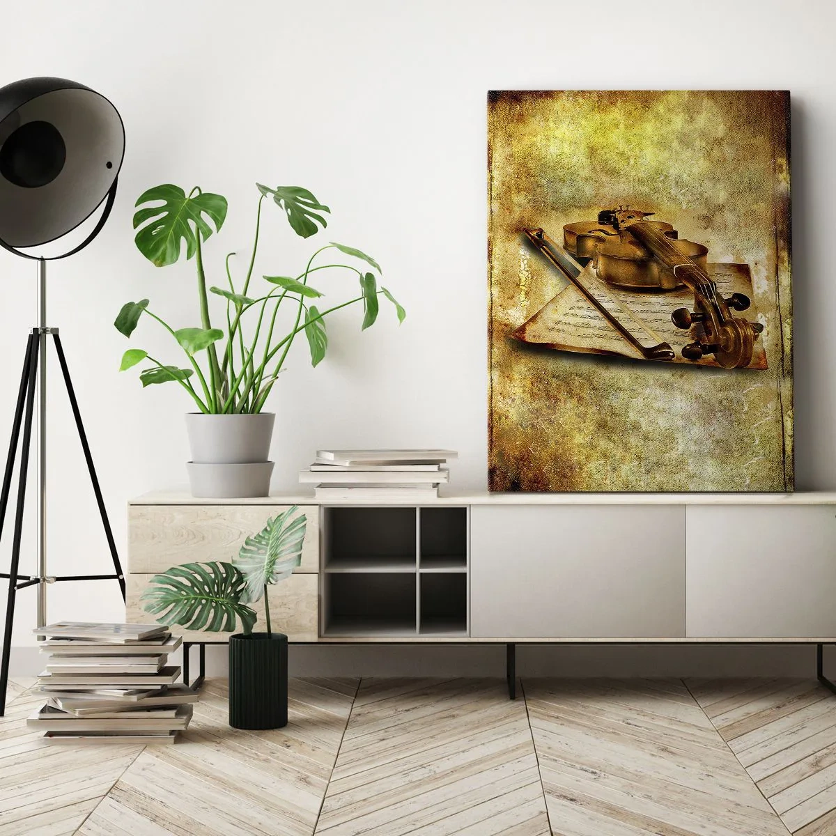 Quadro em tela - Precisa-se de virtuoso - 45x80 cm