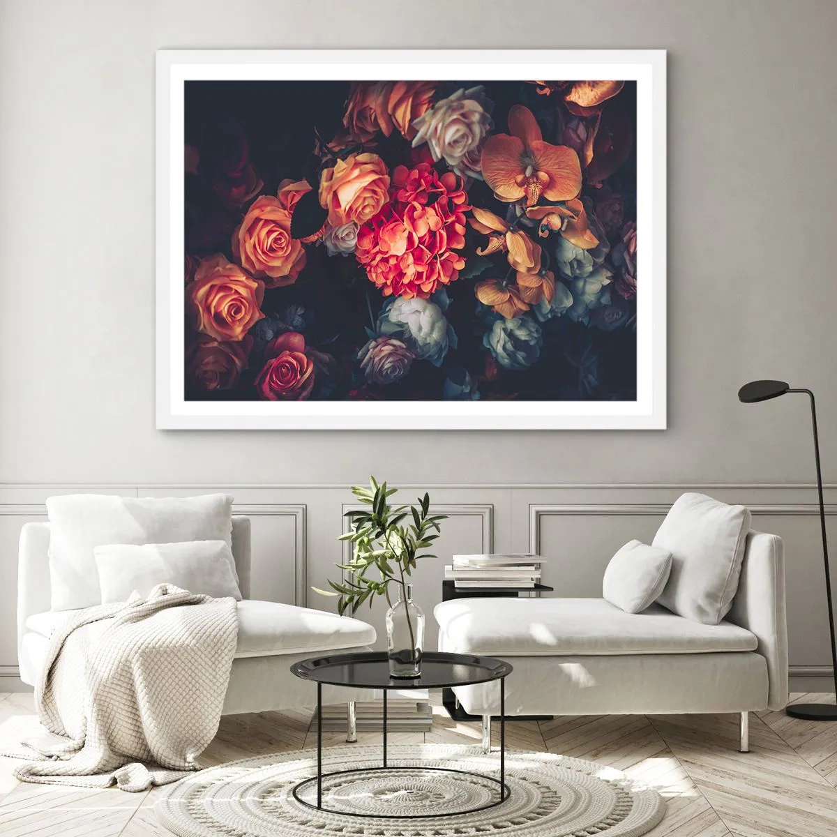 Pôster em moldura branca - Como nos mestres holandeses - 91x61 cm