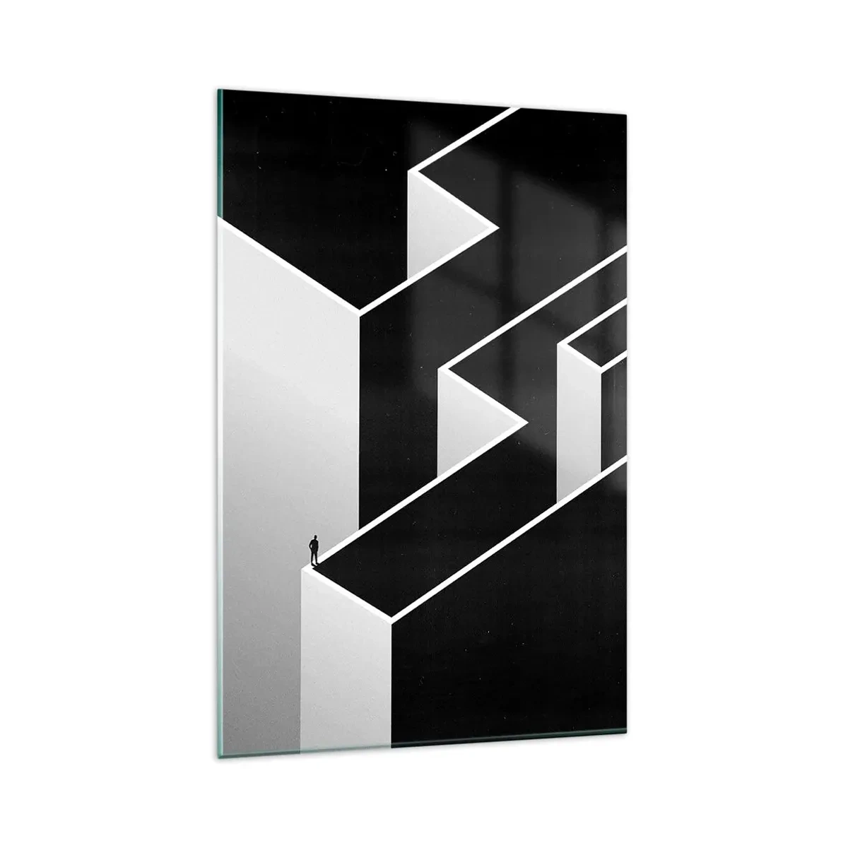 Quadro em vidro - Solidão no topo - 80x120 cm