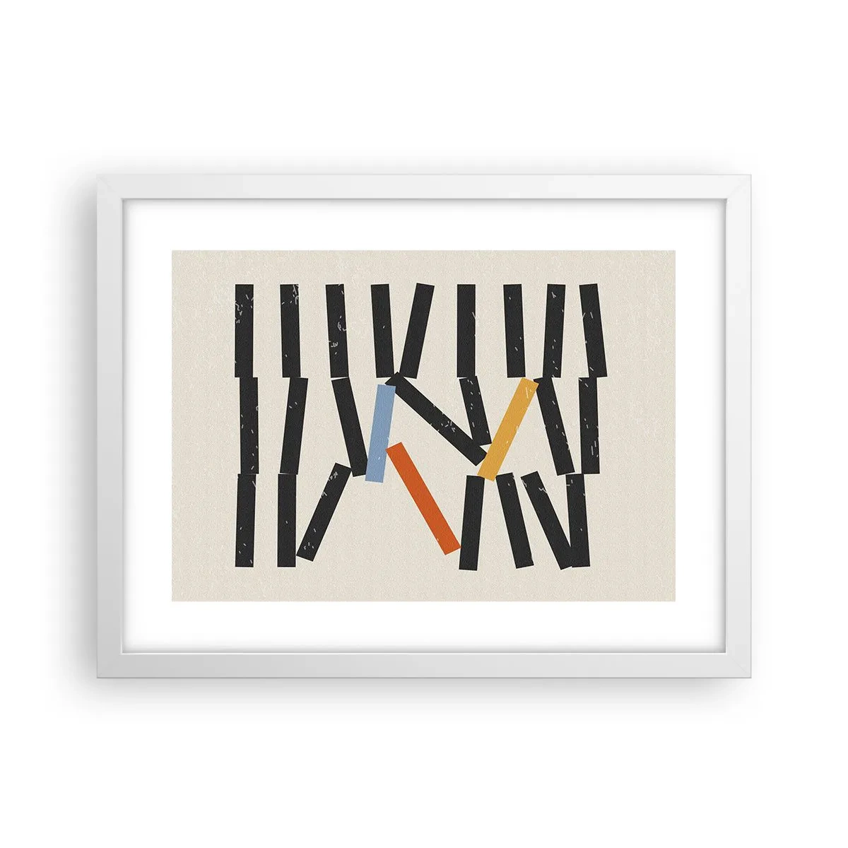 Pôster em moldura branca - Dominó – composição - 40x30 cm