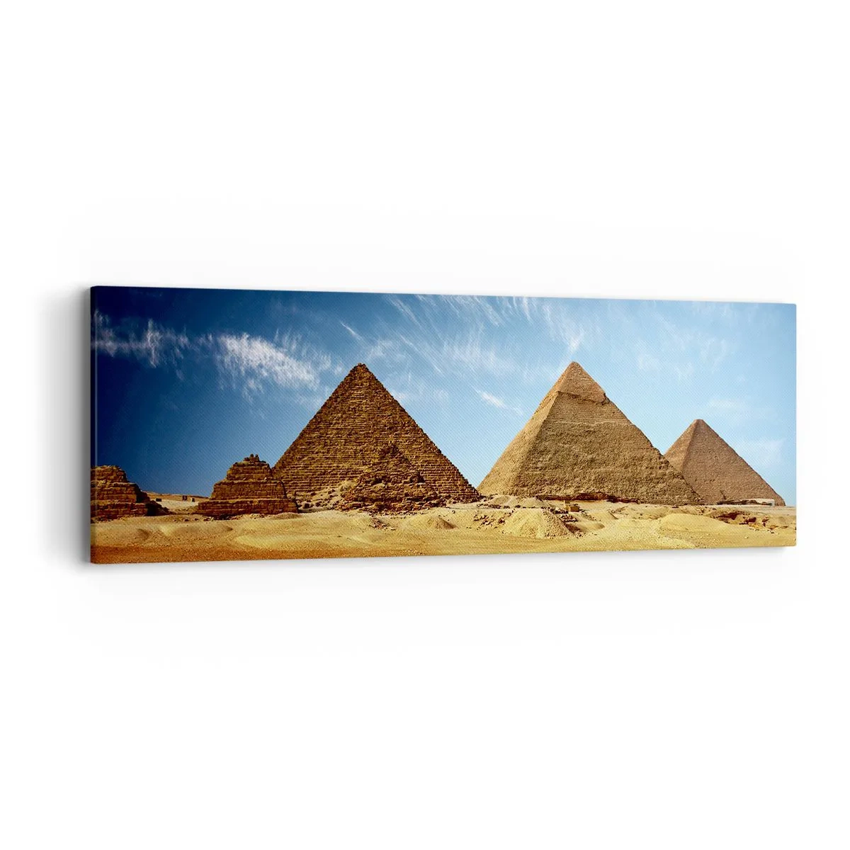 Quadro em tela - 40 séculos vos contemplam - 90x30 cm