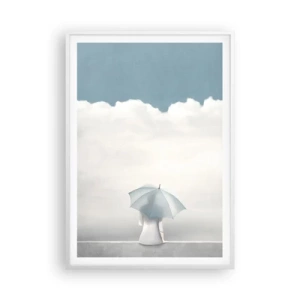 Pôster em moldura branca - No limite da realidade e dos sonhos - 70x100 cm