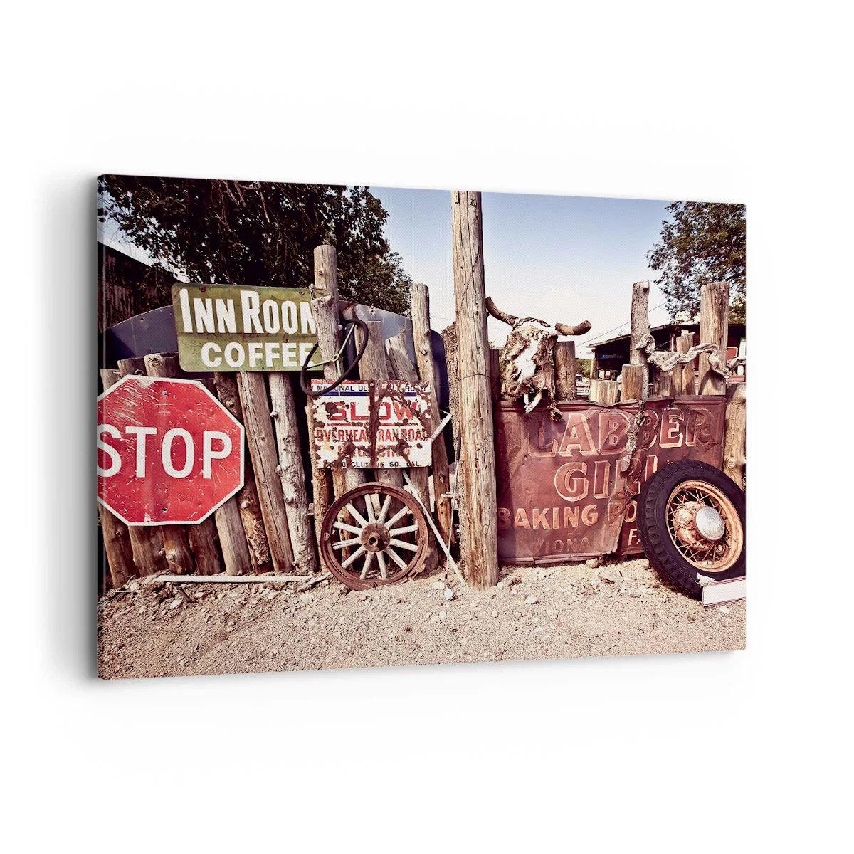 Quadro em tela - E o tempo parou - 100x70 cm