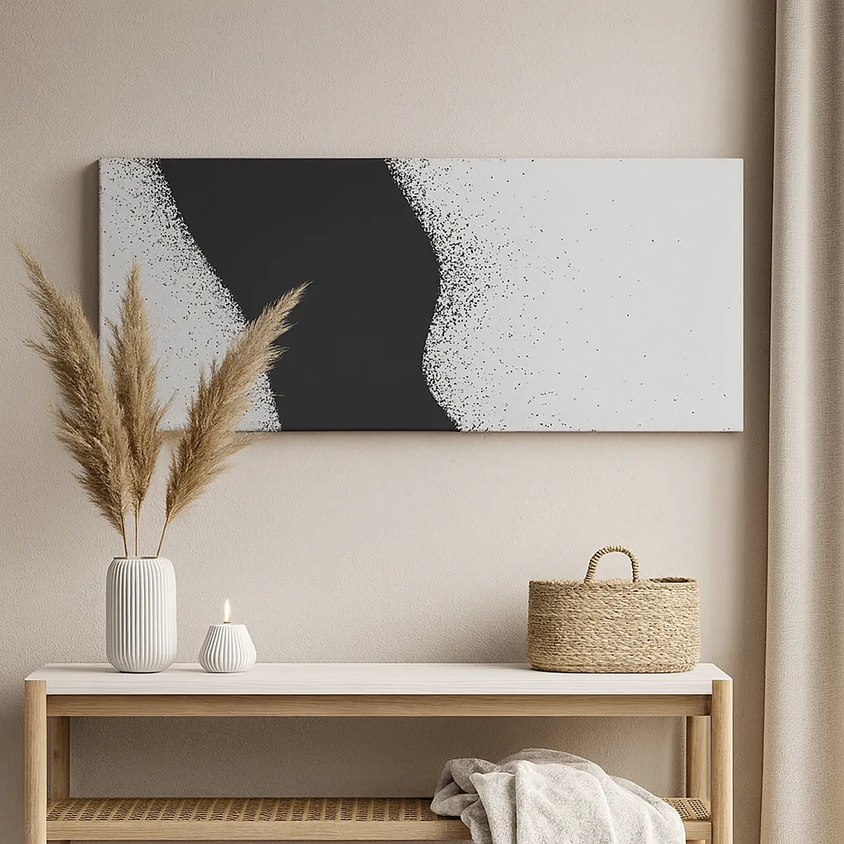 Quadro em tela - Equilíbrio suave - 30x30 cm