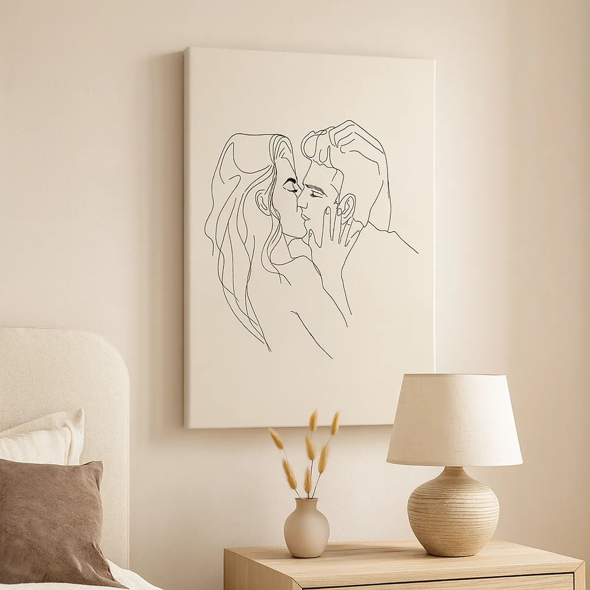 Quadro em tela - Emaranhados pelo sentimento - 50x70 cm