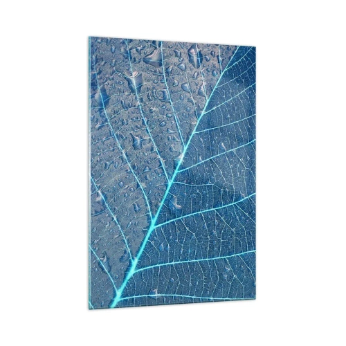 Quadro em vidro - A vida em azul - 70x100 cm