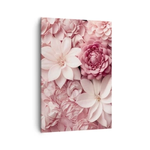Quadro em tela - Em pétalas rosa - 70x100 cm