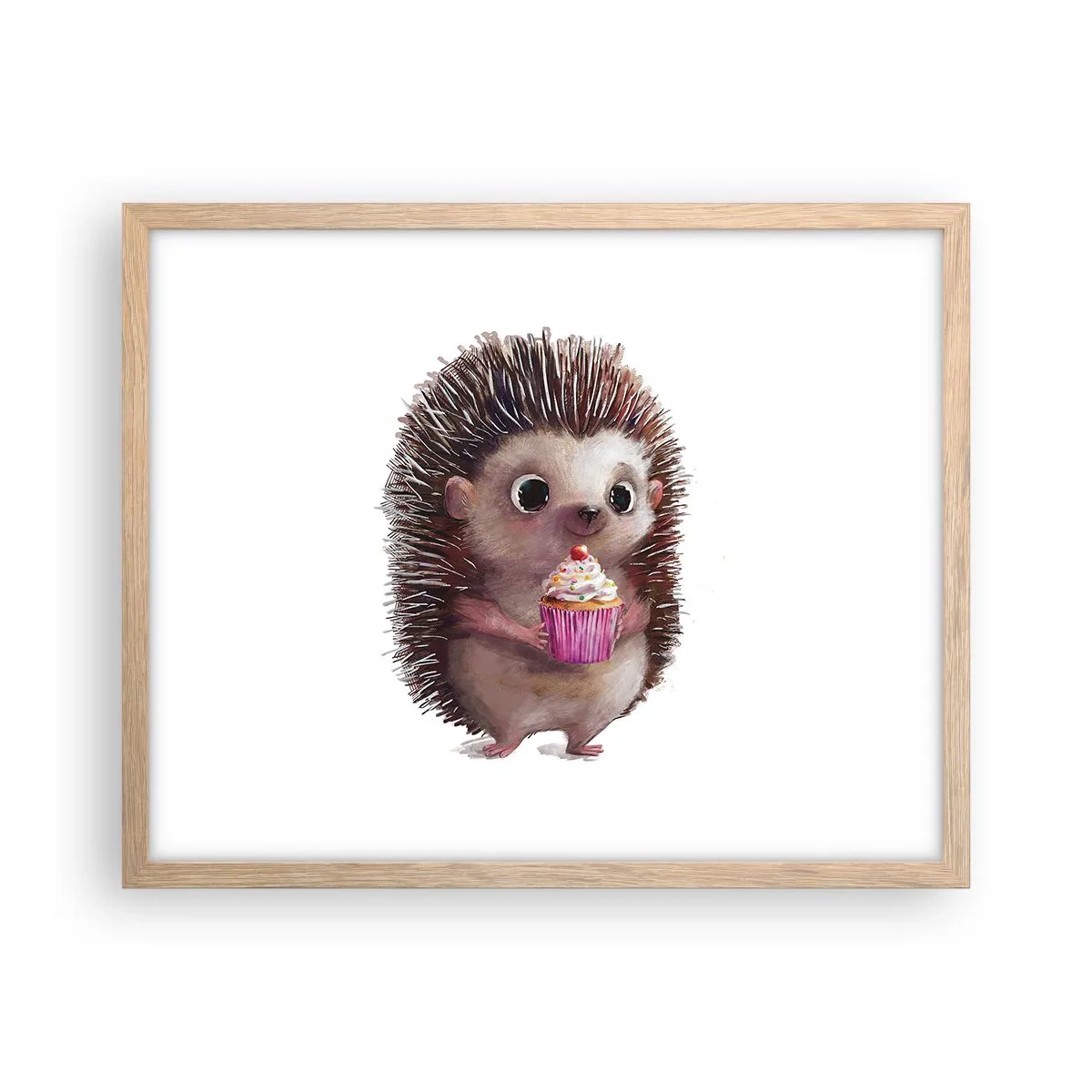 Pôster com moldura de carvalho claro - A celebração é diária - 50x40 cm