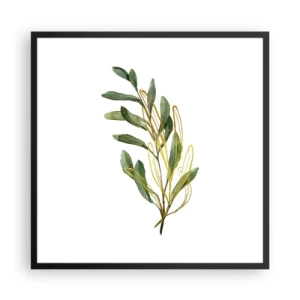 Pôster com moldura preta - Tudo que é bom - 60x60 cm