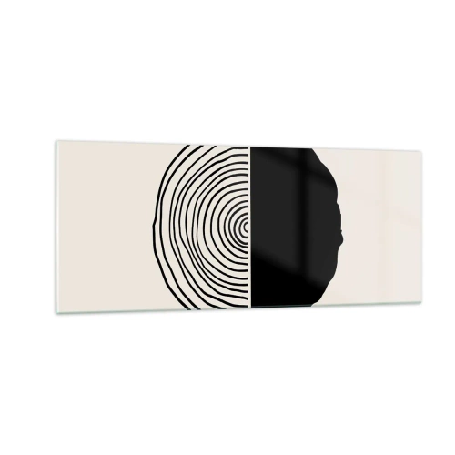 Quadro em vidro - Meio a meio - 100x40 cm