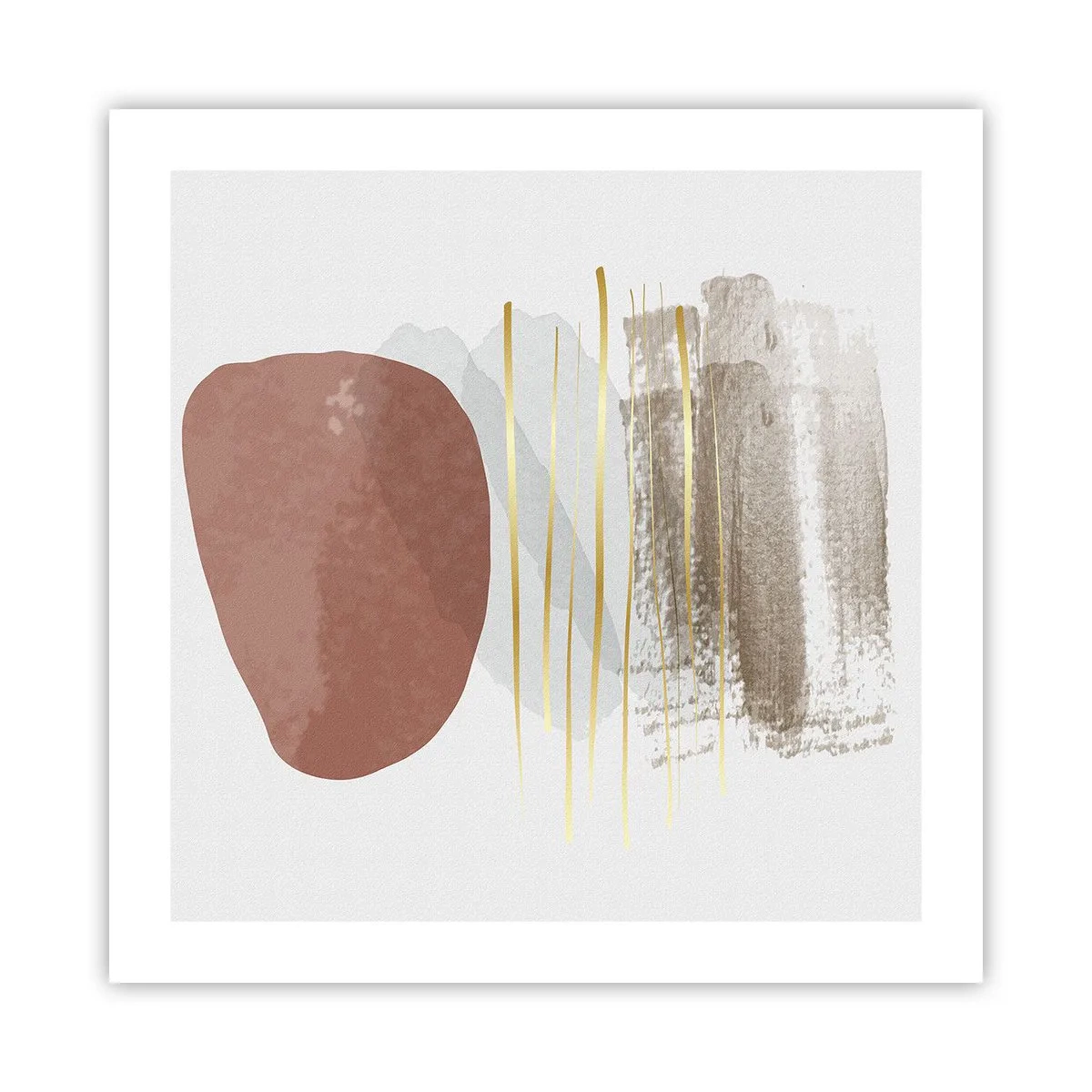 Pôster - Colunata abstrata - 50x50 cm