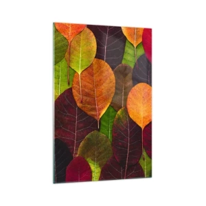 Quadro em vidro - Mosaico de outono - 70x100 cm