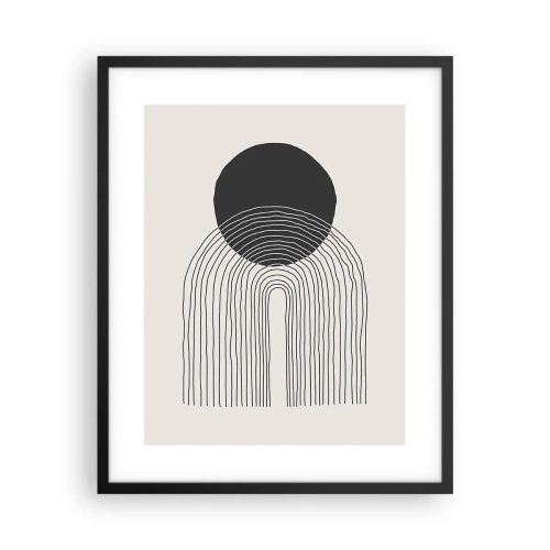 Pôster com moldura preta - Tremores e confiança - 40x50 cm