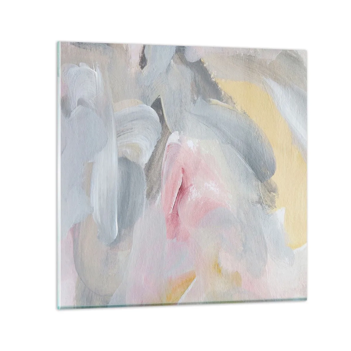 Quadro em vidro - Em um mundo pastel - 70x70 cm