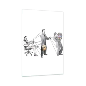 Quadro em vidro - Cada um tem o seu mestre - 70x100 cm