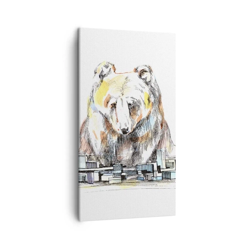 Quadro em tela - Como viver assim? - 45x80 cm