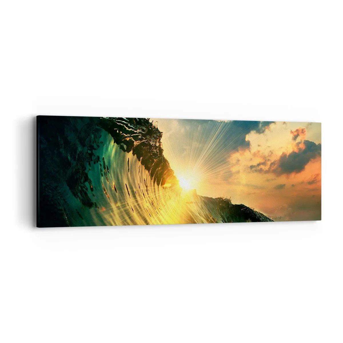 Quadro em tela - Surfer, onde está? - 90x30 cm