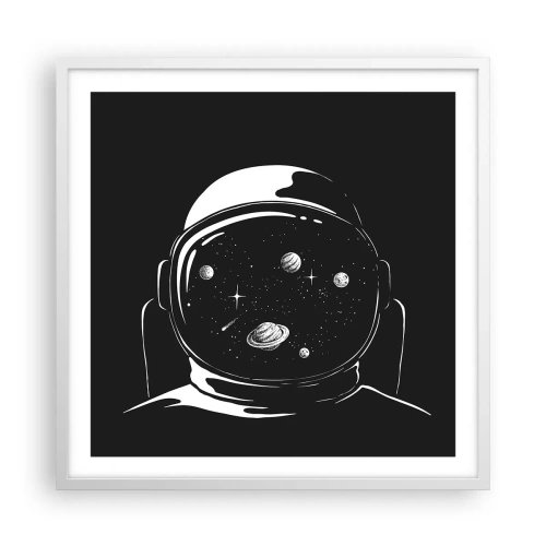 Pôster em moldura branca - Bela Vista - 60x60 cm