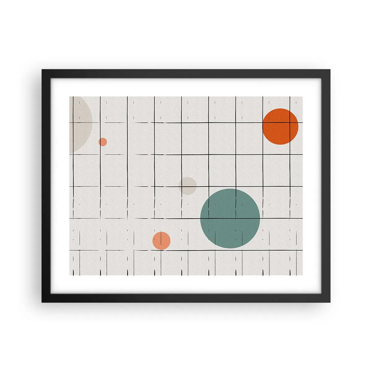 Pôster com moldura preta - Encurralado. Nós ou eles? - 50x40 cm