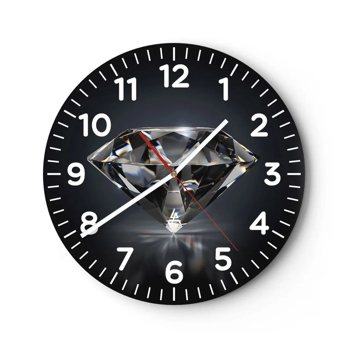 Relógio de parede - Relógio em vidro - Best girls friend - 40x40 cm