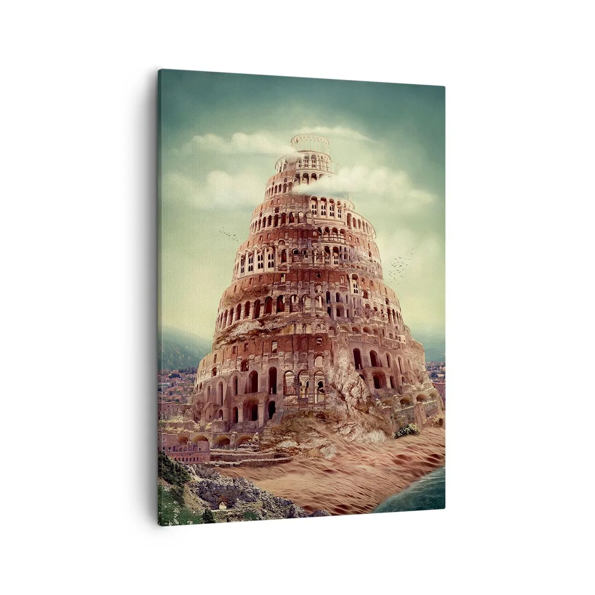 Quadro em tela - Torre de babel - 50x70 cm