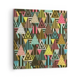 Quadro em tela - Em ritmo para três - 60x60 cm