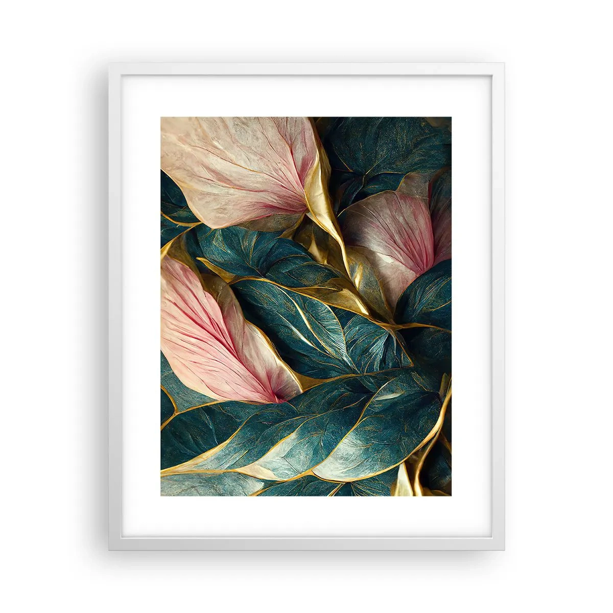 Pôster em moldura branca - Elegância e estilo naturais - 40x50 cm