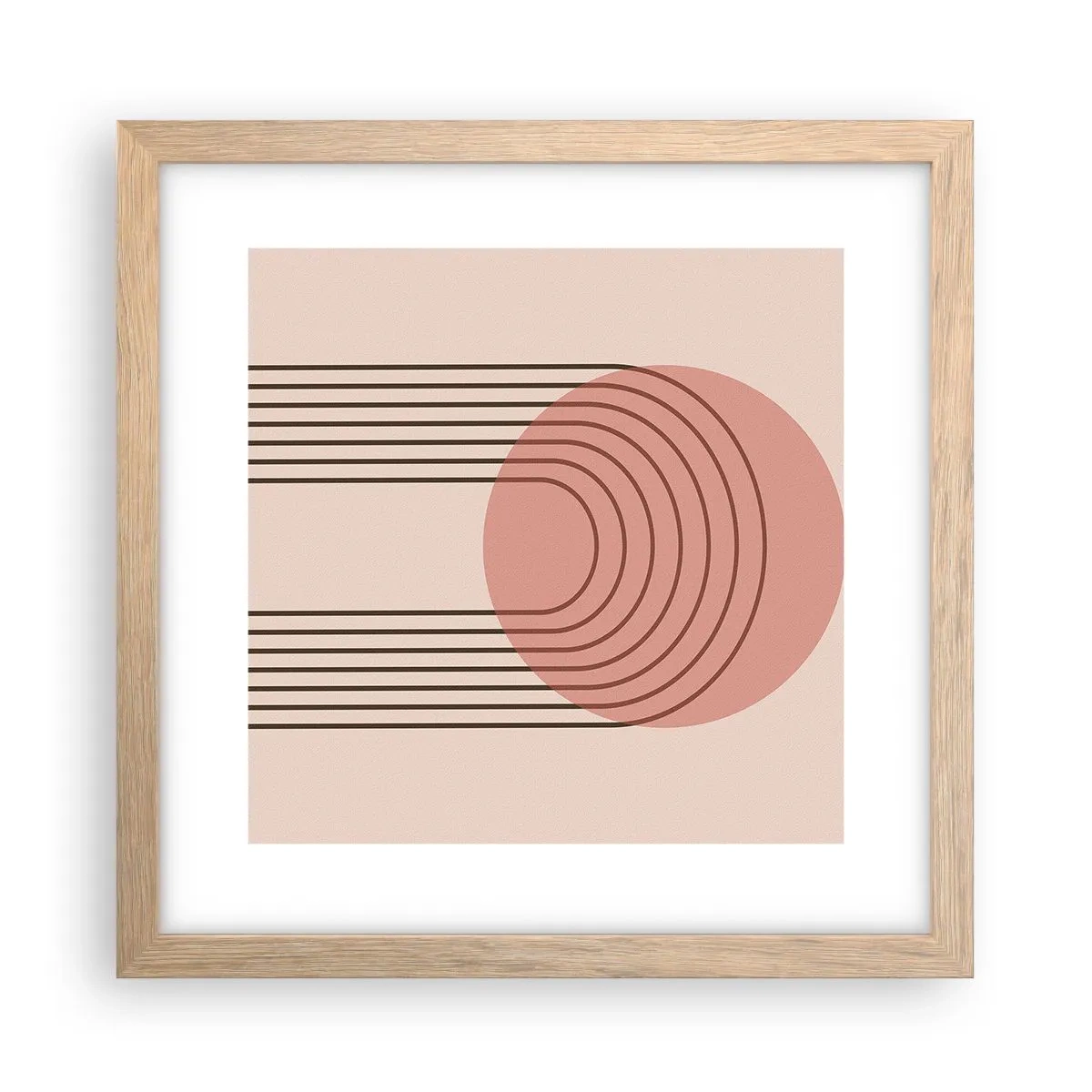 Pôster com moldura de carvalho claro - Atração irresistível - 30x30 cm