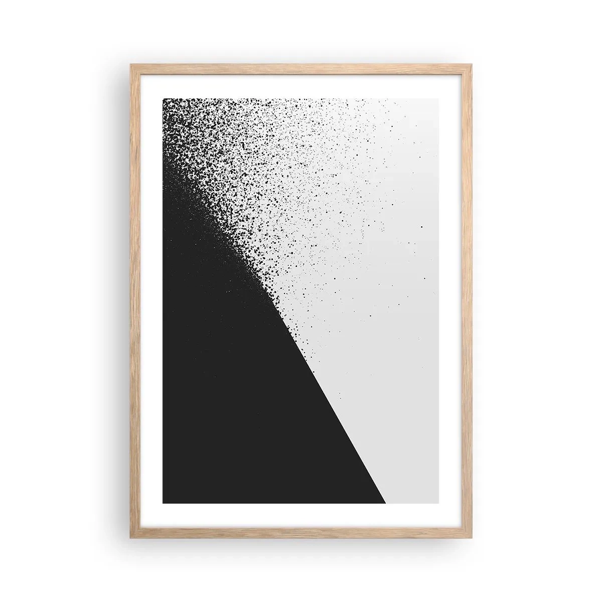 Pôster com moldura de carvalho claro - Cada vez mais rápido, cada vez mais - 50x70 cm